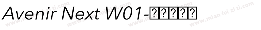 Avenir Next W01字体转换
